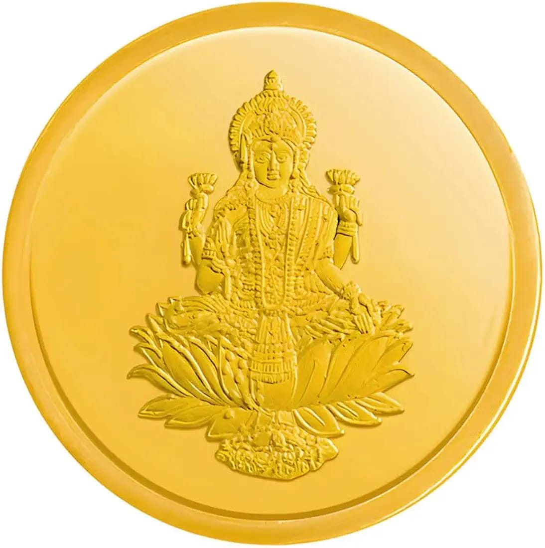 Lakshmi Gold Coin 1g - 3D Relief Design